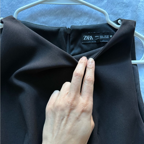 Zara - Stretchy Feather Dress - Black Mini Dress with Feathered Hem - LimitedEd - Picture 11 of 13